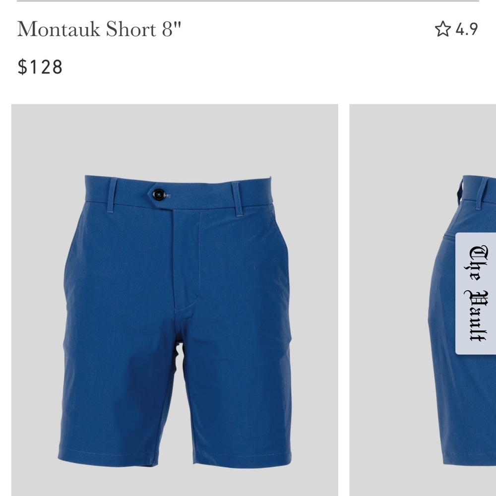 Greyson Men's Slate Blue Flat Front Shorts